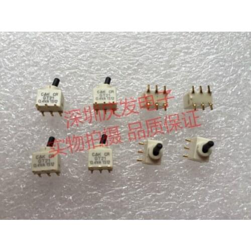 Original new 100% GT21MSCBETR toggle switch 0.4VA 20V micro dial SMD 6pin 2gear