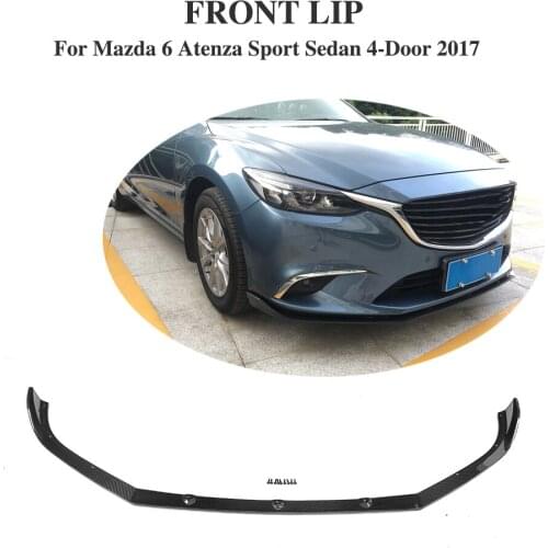 Carbon Fiber Front bumper lip Chin for Mazda 6 Atenza Sport Sedan 4-Door 2017