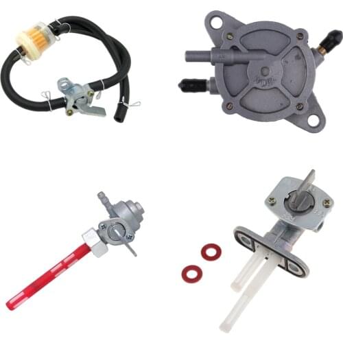 ON/OFF Switch Petrol Gas Fuel Tap wirh Petcock Petrol Pipe & Fuel Filter