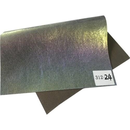 Plain Design Crack Grain Embossed Solid Color PU Faux Leather Fabric Sheet for Making Shoe/Bag/DIY Accessories/Garment