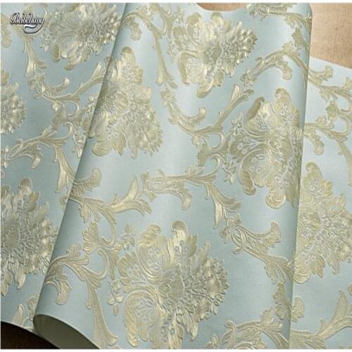 Beibehang Luxury European Damascus 3d Stereo Fine Nonwovens Wallpaper Wallpapers Living Room Bedroom TV Background Wallpaper