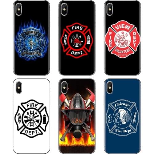 Fire Department Firefighter Helmet For Huawei Nova 2 2i 3 3i Y3 Y5 Y6 Y7 Y9 Prime 2015 2016 2017 2018 2019 Soft Case Cover