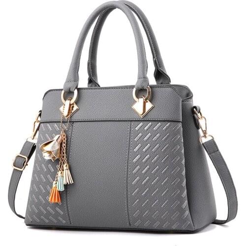 Embroidery Messenger Bags Women Leather Handbags Bags For Women 2020 Sac A Main Ladies Hand Bag Interior Zipper Pocket