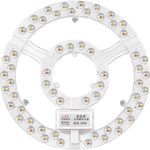 Non-dimmable Led Panel Lights Ceiling Lights Pegboard Panel Led Spotlight Two-color Light 220V Ceiling Lamp 60W 80W Led Modules