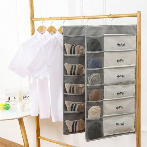 Hanging Double-sided Storage Bag for Travelling Home Clothes Underwear Bra Sock High Capacity Multifunctional Folding Storage