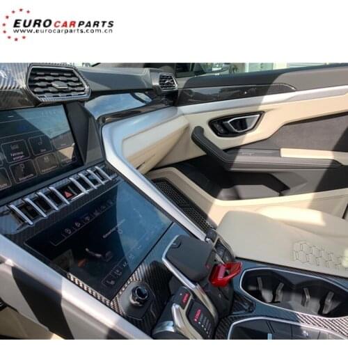 Urus interior carbon fiber parts for LAM SUV 2018-2021year upgrade DRY carbon fiber dash board covers for Urus interior covers