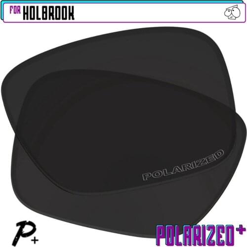 EZReplace Polarized Replacement Lenses for - Oakley Holbrook Sunglasses - Black P Plus