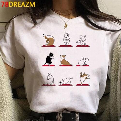 French Bulldog Bull Terrier clothes female tumblr ulzzang couple clothes harajuku plus size clothes kawaii white t shirt