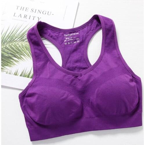 Womens Beauty Back Fitness Bra Fashion Wrapped Chest Underwear Shockproof Bra Brassiere