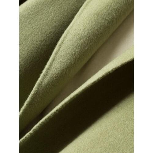 Women 2020 200% Coat Long Double-faced Wool Jacket Korean Fashion Overcoat Ladies Coats Abrigos Mujer Elegante 822 KJ5056