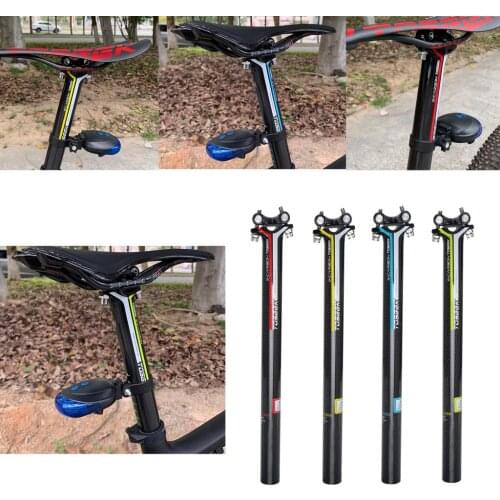 30.8mm Adjustable Seatpost, Carbon Fiber Bike Seat Post for Mountain Bikes