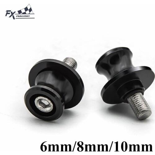 6mm/8mm/10mm CNC Swingarm Spools Aluminum Swing Arm Slider Stand Screw Aluminum Alloy Universal Motorcycle Screws Accessories