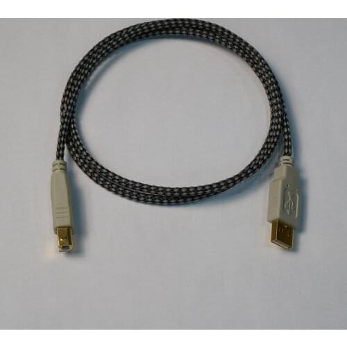 AVplay AV-0806 99.99% 4N Sterling Silver USB Cable with Shield PCHiFiDAC Decoder Data Cable