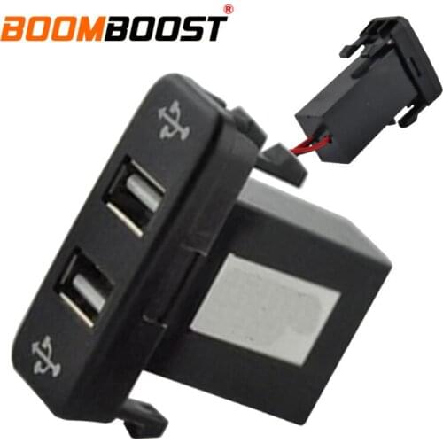 Hot 12V 2.1A ABS Dual USB Car Charger Socket Dashboard Phone Charger Interface Socket Car Charger Use for Suzuki