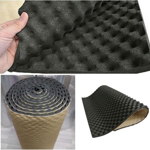 Car Sound Deadener Noise Insulation Acoustic Dampening Anti-noise Foam Mat Sound Roofing Pad 50x100cm