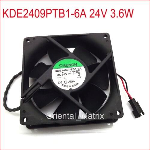 Free Shipping KDE2409PTB1-6A 24V 3.6W 90*90*25mm Cooler Cooling Inverter Fan