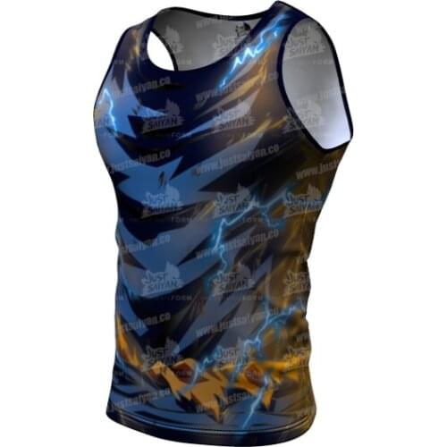 Harajuku Cosplay Anime character Compression Tee-shirts Sleeveless Son Goku Cosplay Fitness Tank Tops Workout Shorts Leggings