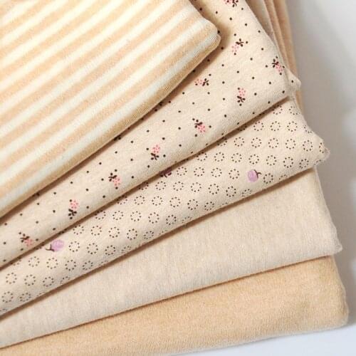 Cotton Knitting Fabric Stretch colored Cartoon Jersey Cloth For DIY Sewing Baby Clothing Tissue 50*170cm
