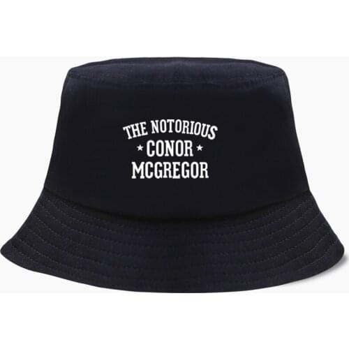 The Notorious Conor McGregor Letters Fisherman Hat Fishing Cap Bucket Hats Panama Men Women Bob Cotton Chapeau Sun Prevent Caps
