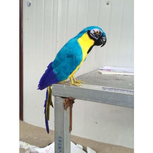 Creative simulation blue parrot toy polyethylene & furs cute parrot gift about 40cm 0960