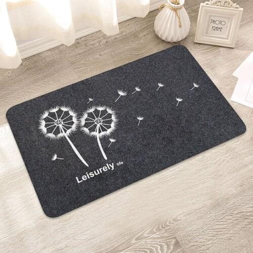 Best Anti-slip Mat Entrance Black Carpet English Middle Finger Letter Flannel Funny Printing Doormat And Rug Stair