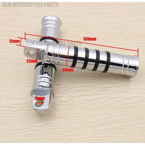 Motorcycle 1"25mm Universal CNC Aluminum Foot Rest Foot Pegs Pedal For Harley Sportster Touring Softail FLSTSC FLSTF Dyna FLD