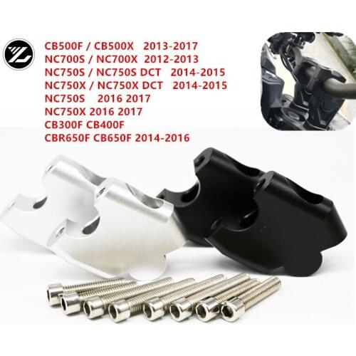 Motorcycle CNC Handlebar Riser Clamp Adapter Bar Mount for honda CB500X CB500F NC700 NC750S NC750X CB300F CB400F CB650F CBR650F