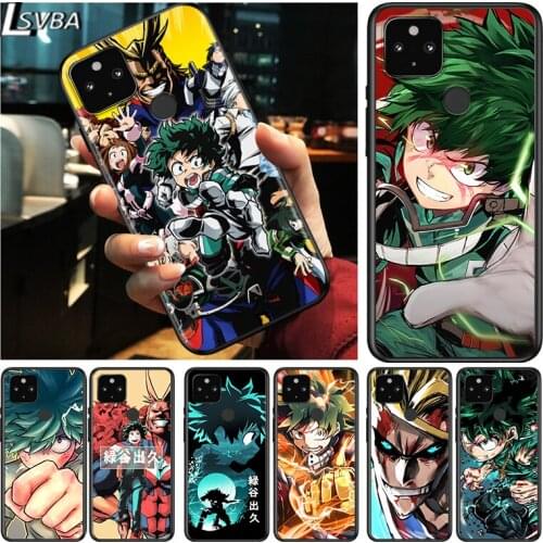 My Hero Academia Anime Shockproof Cover for Google Pixel 5 4 5A 4A XL 5G Black Phone Case Shell Soft Fundas Coque Capa