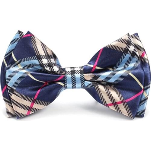 Mens Bow Ties Formal Dress Gift Wedding Shirts Tuxedo Cravat Butterfly Knot Fashion Scotish Plaid Scotland Checker Design Party