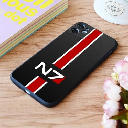 For iPhone Mass Effect Print Soft Matt Apple iPhone Case 6 7 8 11 12 Plus Pro X XR XS MAX SE