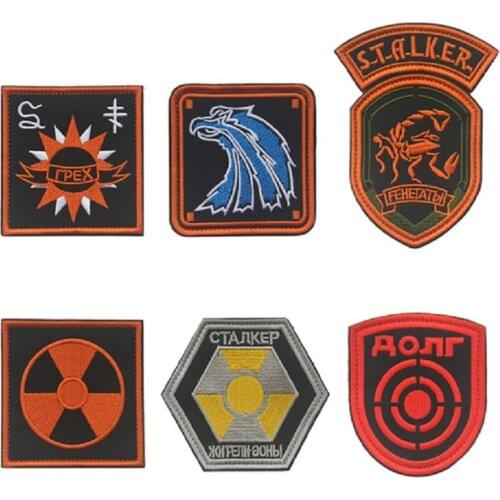 3D Embroidery Patches Loop And Hook Russia Flag Patches Cloth Patch Russia Series Chapter Patches