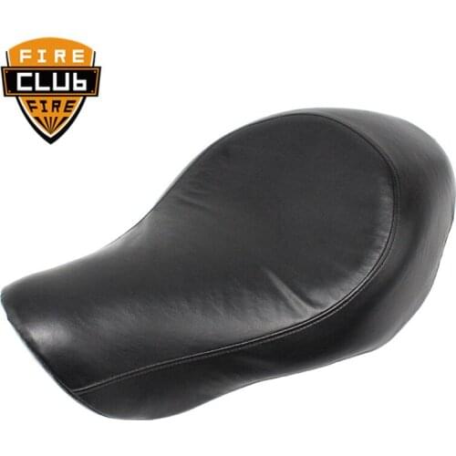 New Black Motorcycle Front Driver Leather Pillow Solo Seat Cushion For Harley Sportster XL 883 2005-2013