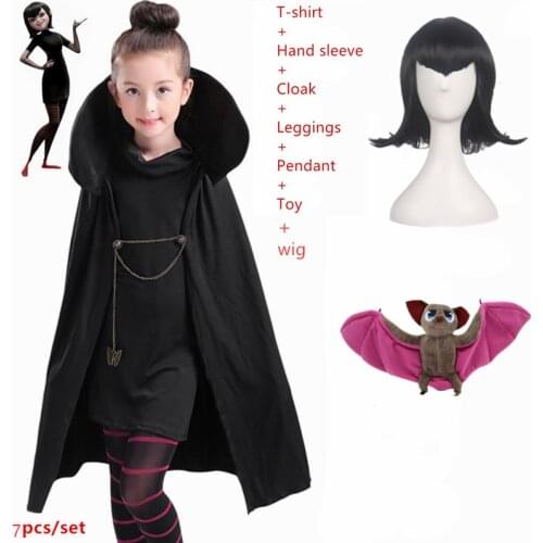 New Christmas halloween costumes for girls Carnival Hotel Transylvaniaing Mavis Cosplay Fancy dress Vampire child adult women