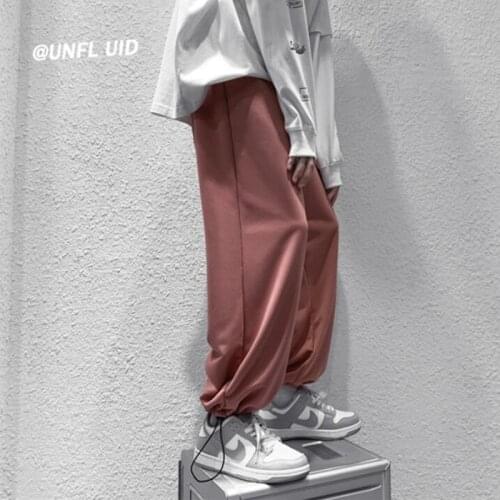 New Femininity Korean Trendy Pants Mens New Comfortable Pant Summer Loose Comfortable Casual All-match Hip Hop Striped Trousers