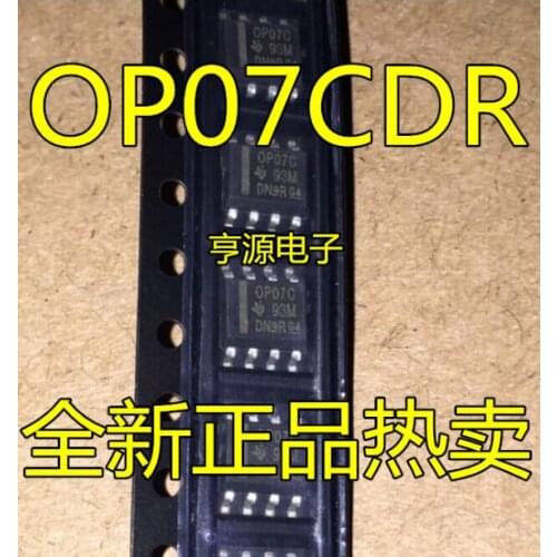 New OP07 OP07C OP07CDR SOP8 Operational Amplifier Low Noise Bipolar Op Amp Spot