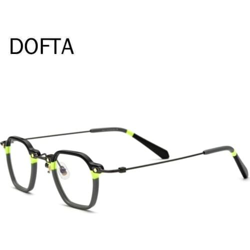 DOFTA Acetate Titanium Glasses Frame Men New Vintage Square Prescription Eyeglasses Women Optical Spectacles Eyewear 55313