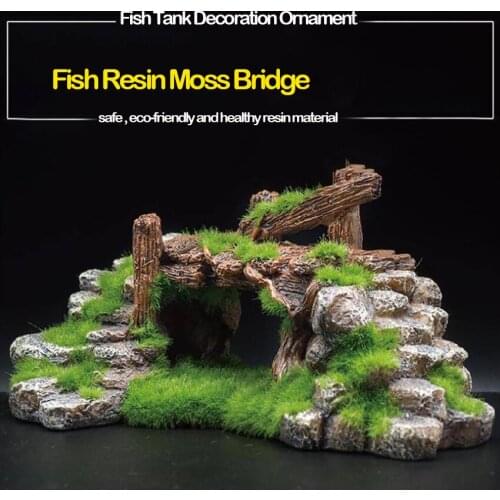 Resin Rockery Bridge Aquariums Decorations Aquarium Fish Decor Fish Tank Aquarium Accessories Fish Tank Aquarium Ornament