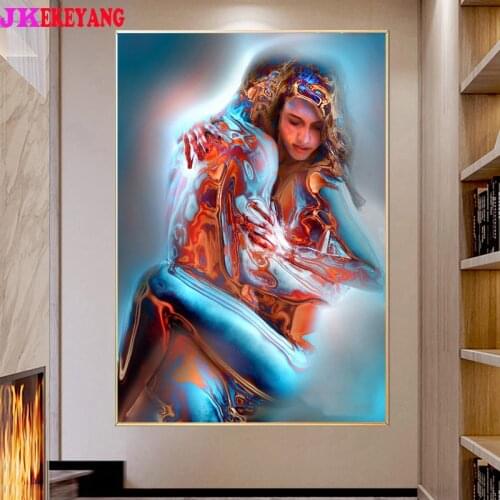 Full Square Round Diamond Embroidery DIY Diamond Painting Couples Cross Stitch kit mosaic Y4594