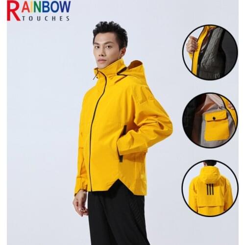 RAINBOW TOUCHES Men's Trench Coats