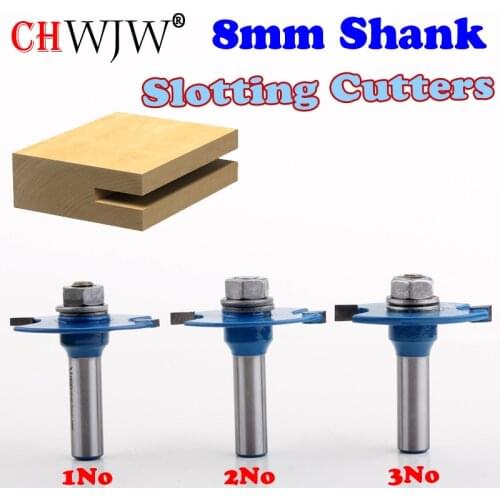 1pc 8mm Shank High Quality "T" Type Biscuit Joint Slot Cutter Jointing/Slotting Router Bit 3mm,4mmHeight Cutter wood working