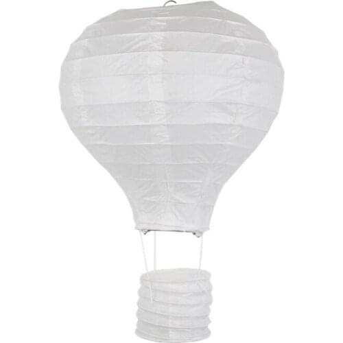 1pc White 10/12/14/16inch Hot Air Balloon Paper Lantern Chinese Wishing Lantern Wedding Decor Kids Birthday Party Home Supplies
