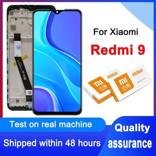 100% Tested 6.53'' Display Replacement For Xiaomi Redmi 9 LCD Touch Screen Digitizer Assembly For Redmi9 M2004J19G M2004J19C