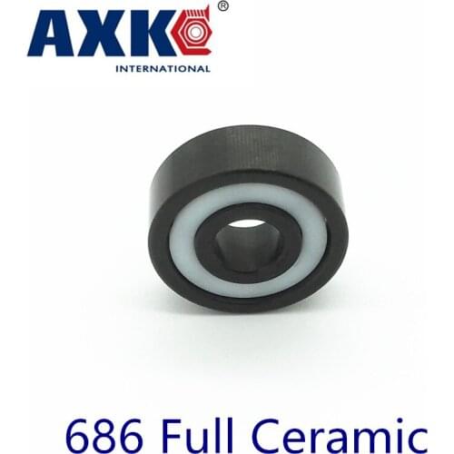 2019 Rodamientos Axk 686 Full Ceramic Bearing ( 1 Pc ) 6*13*3.5 Mm Si3n4 Material 686ce All Silicon Nitride 618/6 Ball Bearings