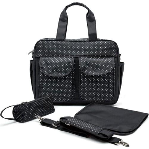 4 PCS/SET Baby Nappy Bags Diaper Bag Mother Shoulder Bag Fashion Maternity Mummy Handbag Waterproof Baby Stroller Bag NEW