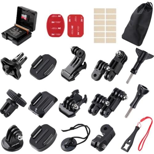 Gopro accessories adapter Curved flat Surface Mount Base battery case J-hook Safety buckle Long screw extension arm wrench