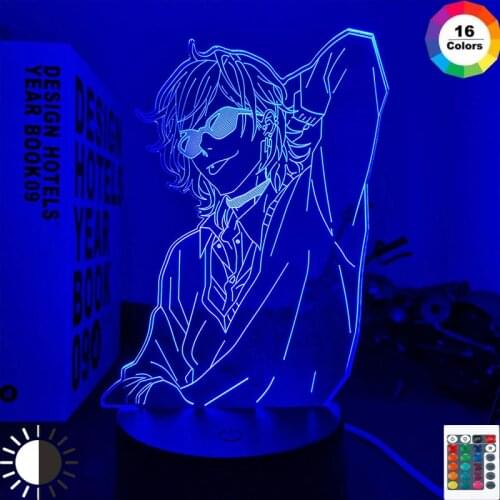 Acrylic 3D Lamp BL Anime Yarichin Bitch Club Yuri Ayato Light for BED Room Decor Night Light Yarichin Bitch Club Lamp Yuri Ayato