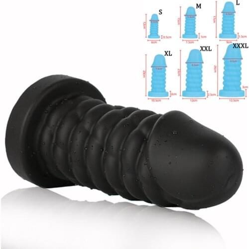 6 Size 260mm Huge Anus Expander Anal Dildo Big Butt Plug With Suction Cup Male Prostate Massager Vagina Sex Toys For Men Woman