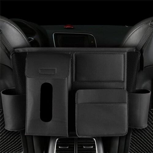 Car Seat Back Storage Bag Pad Cups Storage Holder Fabric Child Safety