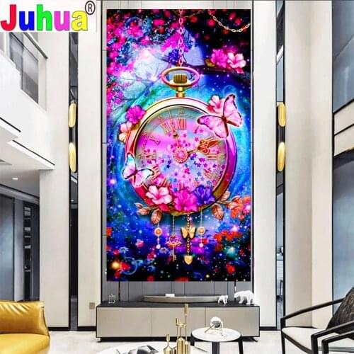 Dream clock butterfly diamond mosaic full square diamond embroidery 5d diy diamond painting 100% cross Best gift large Size