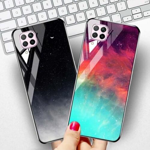 Tempered Glass Case For Huawei P40 Lite Cases Huawei Nova 5T 7i P30 Lite P20 Mate 20 40 Pro Plus P Smart 2021 2019 2020 Z Covers